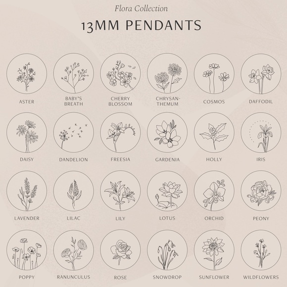 Buttercup Flower Engraved Chic Cute Charm Necklace - Picture 9 of 16